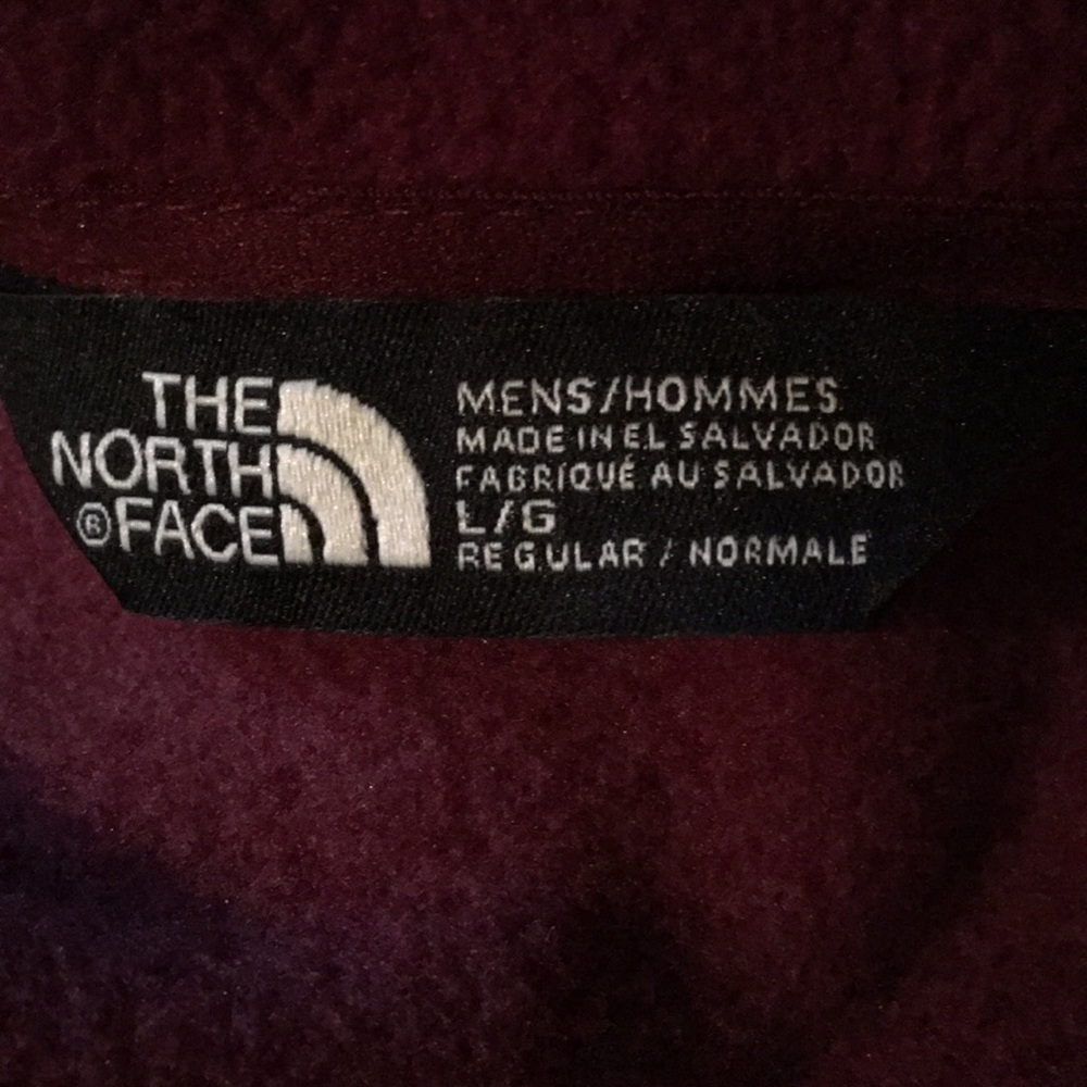 ❤️❤️New Size Large Burgundy fleece by north face - Picture 4 of 5